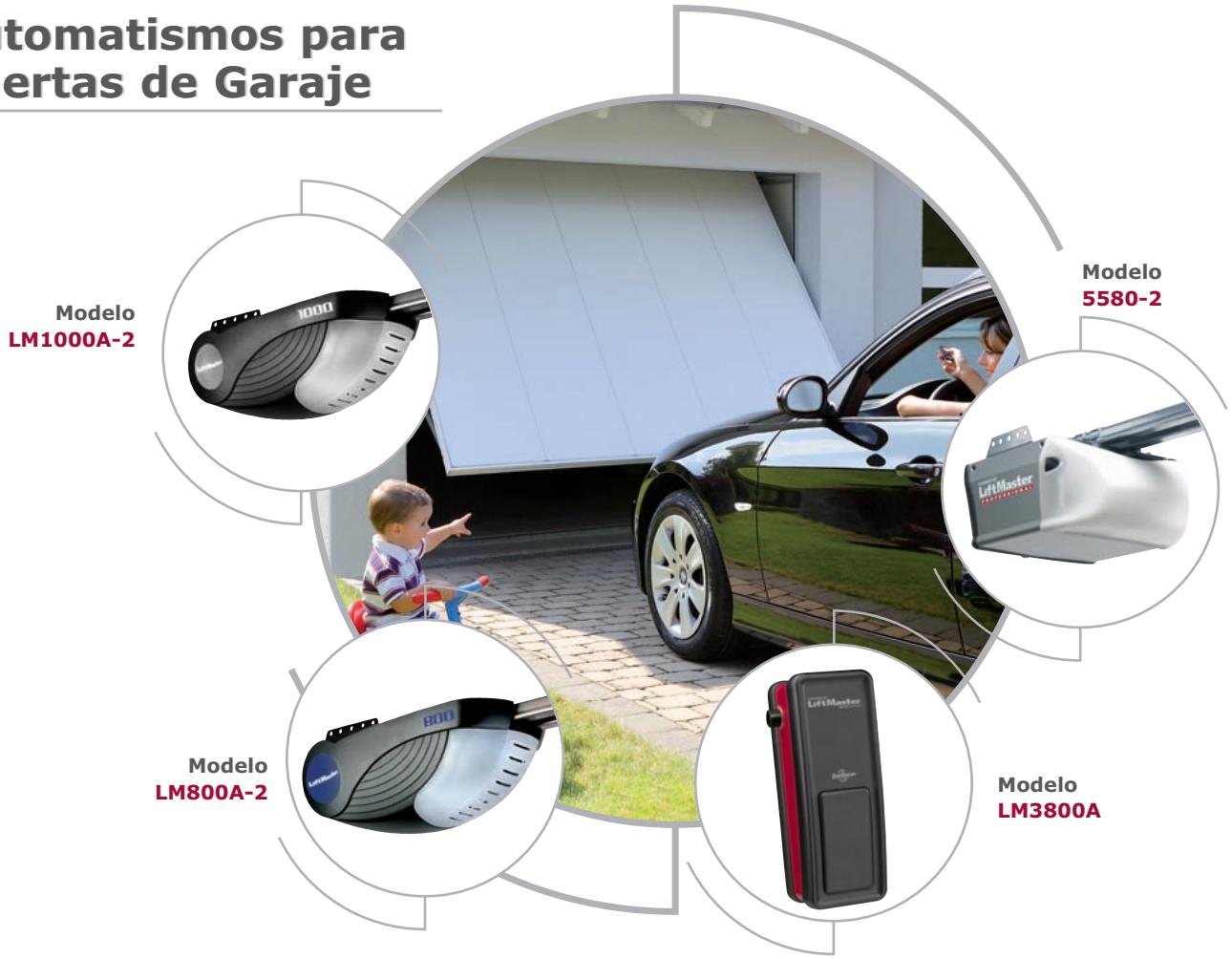 CHAMBERLAIN 5580-2 - Automatismos para Puertas de Garaje - 1