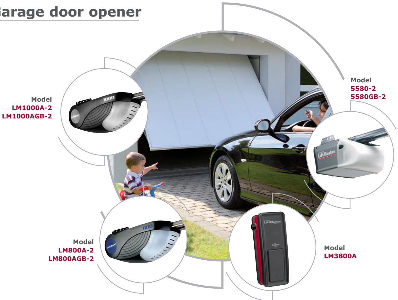 CHAMBERLAIN 5580-2 - Garage door opener - 1