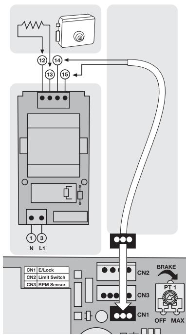CHAMBERLAIN CB22 - CERRADURA ELECTRONICA (OPCIONAL) 203285 (12V) - 2