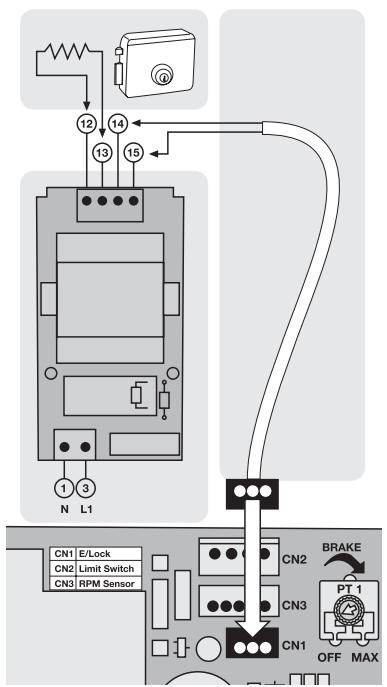 CHAMBERLAIN CB22 - ELETTROSERRATURA (OPZIONALE) 203285 (12 V) - 2