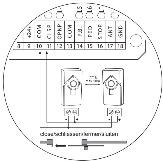 CHAMBERLAIN CB224 - Cable cross-section: 0.5mm^2 or more. - 1