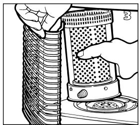 PVG 250 - ENSURE THAT THE HEATER IS OFF AND COMPLETELY COOL BEFORE STARTING TO REPLACE THE WICK. - 1