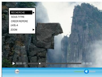 PEEKTON PEEKBOX 100 - Menu outils en lecture des fichiers video - 1