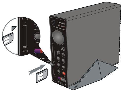 PEEKTON PEEKBOX 100 - Connexion d'une carte mémoire - 1