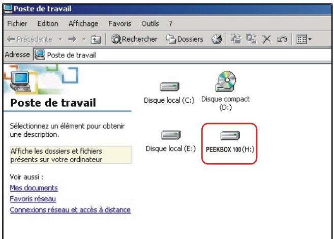 PEEKTON PEEKBOX 100 - Connexion à un ordinateur (suite) - 3