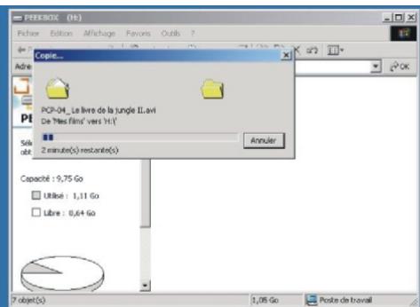 PEEKTON PEEKBOX 100 - Transférer vos fichiers de votre PC à votre PEEKBOX 100 (suite) - 2