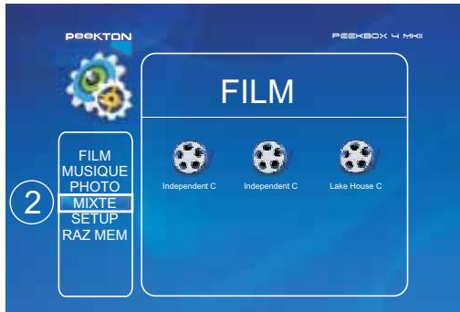 PEEKTON PEEKBOX 4 MKII - Lecture des fichiers mixtes - 1