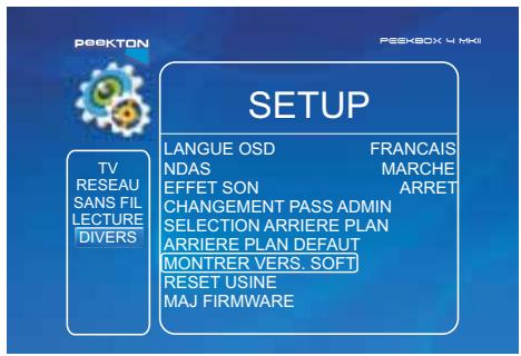 PEEKTON PEEKBOX 4 MKII - Vérifier la version du firmware - 1