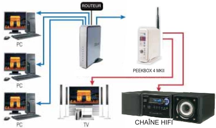 PEEKTON PEEKBOX 4 MKII - Se connecter au réseau filaire (port RJ45) - 1