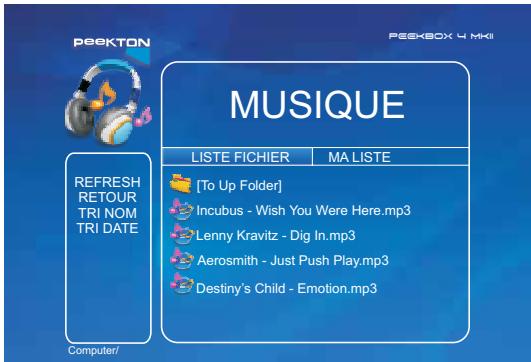 PEEKTON PEEKBOX 4 MKII - Lecture des fichiers audio en Mode Aléatoire / Séquentiel (suite) - 1