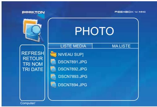 PEEKTON PEEKBOX 4 MKII - Lecture des fichiers image - 3