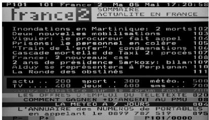 PEEKTON 22LC179 - Fonction Téletexte - 1