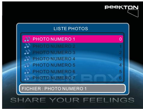 PEEKTON MINIPEEK 255 - Menu PHOTO - 1