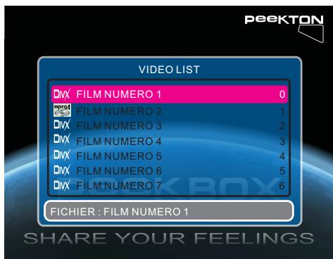PEEKTON MINIPEEK 255 - Menu MOVIE - 1