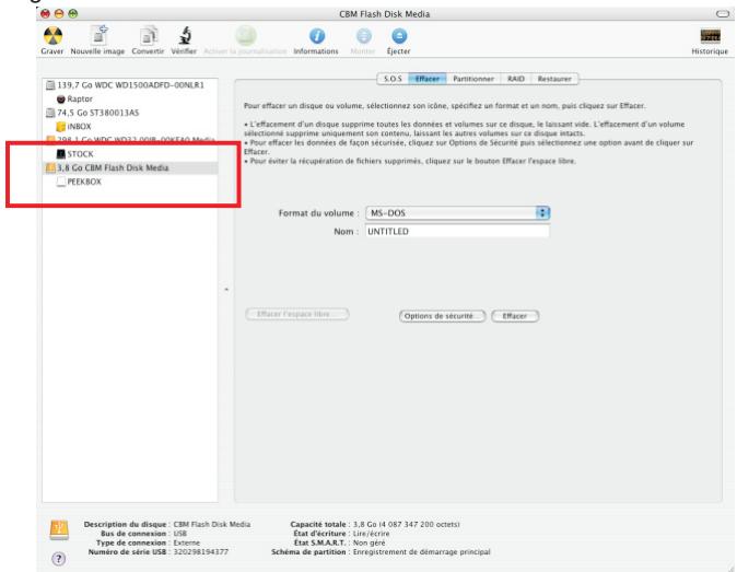 PEEKTON MINIPEEK 255 - Sous Mac OS X (suite) - 2