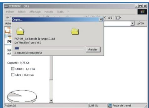 PEEKTON PEEKBOX 100 - Transférer vos fichiers de votre PC à votre PEEKBOX 100 (suite) - 2