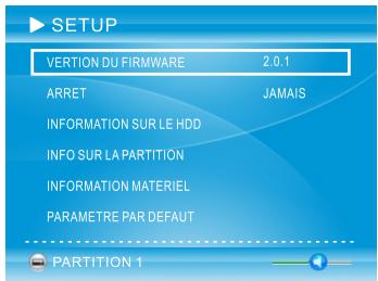 PEEKTON PEEKBOX 100 - - VERSION DU FIRMWARE - 1