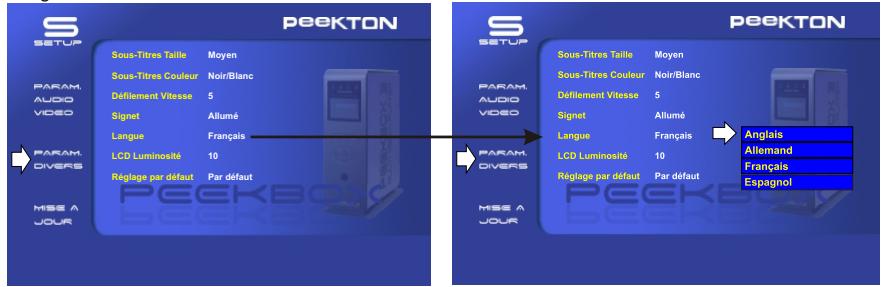 PEEKTON PEEKBOX 2 - PARAMETRES DIVERS - 1