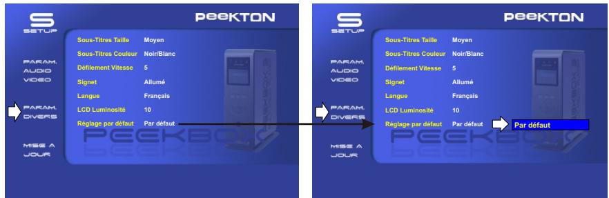 PEEKTON PEEKBOX 2 - PARAMETRES DIVERS - 3