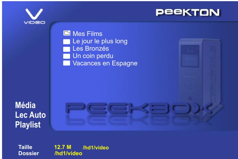 PEEKTON PEEKBOX 2 - Lecture des fichiers Video - 1