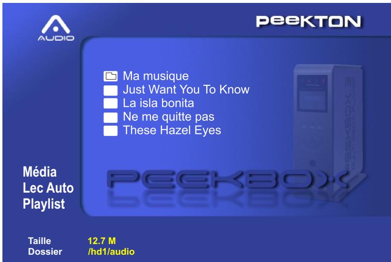PEEKTON PEEKBOX 2 - Lecture des fichiers audio - 1