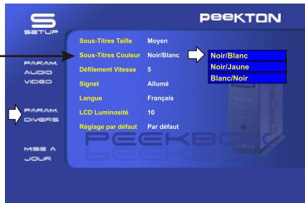 PEEKTON PEEKBOX 2 - PARAMETRES DIVERS - 4