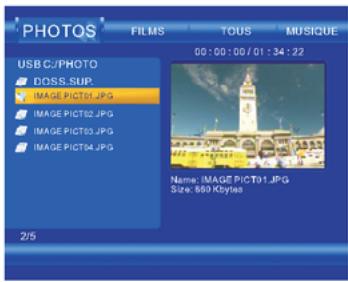 PEEKTON PEEKBOX 200 - Lecture d'un fichier Photo - 1