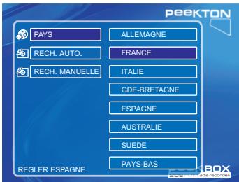 PEEKTON PEEKBOX 206 - Menu TNT - 1