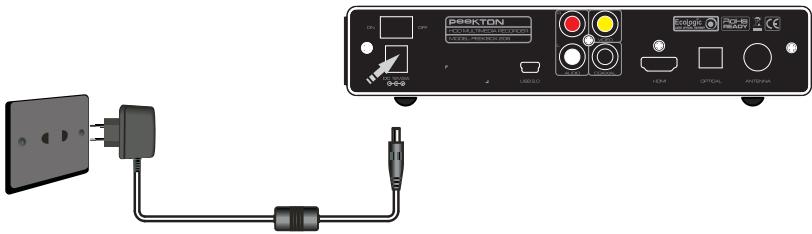 PEEKTON PEEKBOX 206 - Branchement à l'alimentation secteur - 1
