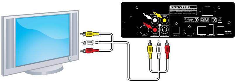 PEEKTON PEEKBOX 210 - Connexion audio/vidéo analogue - 1