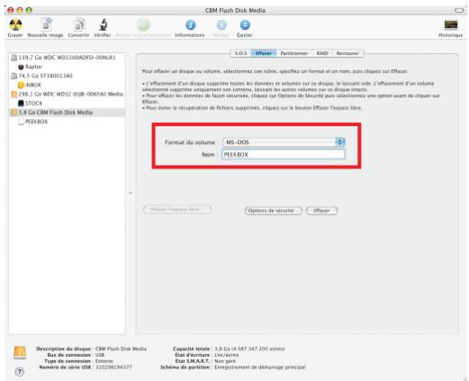 PEEKTON PEEKBOX 210 - Sous mac OS x (suite) - 2