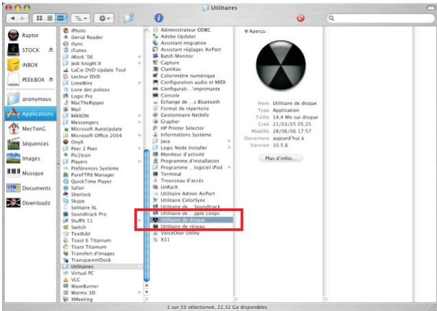 PEEKTON PEEKBOX 22 - Sous Mac OS X (suite) - 1