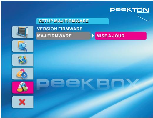 PEEKTON PEEKBOX 22 - Configuration Mise à jour du firmware - 1