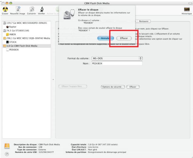 PEEKTON PEEKBOX 22 - Sous Mac OS X (suite) - 1