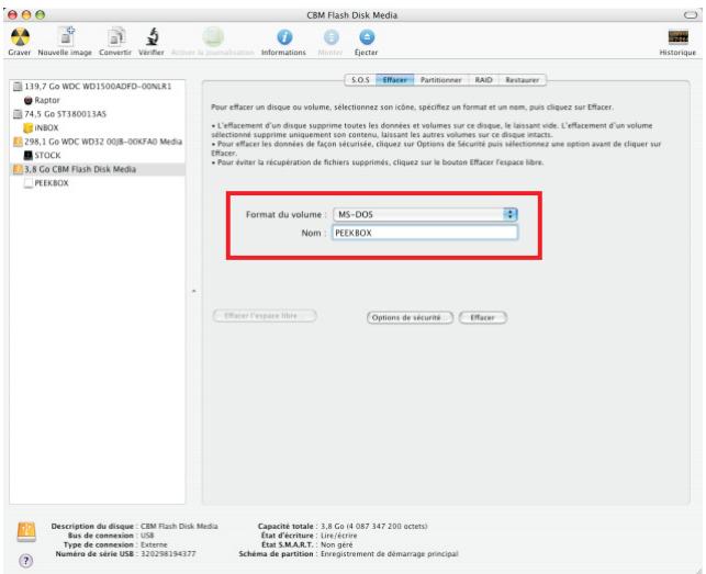 PEEKTON PEEKBOX 22 - Sous Mac OS X (suite) - 2