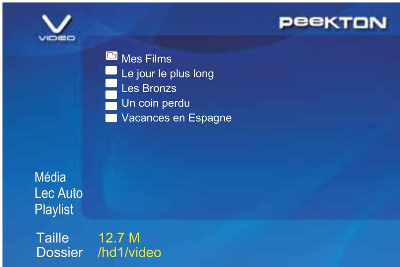 PEEKTON PEEKBOX 3 MKII - Lecture des fichiers vidéo - 1