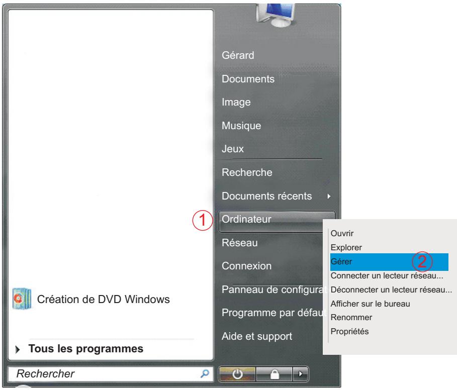 PEEKTON PEEKBOX 3 MKII - Formatage et partition du disque dur sous windows VISTA - 2