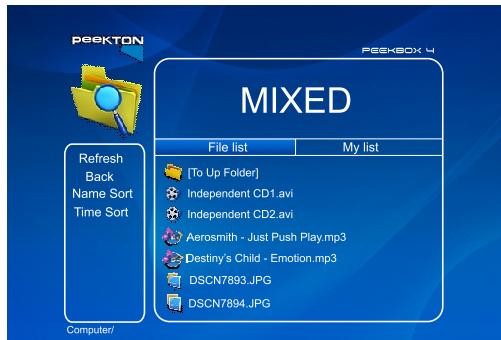 PEEKTON PEEKBOX 4 - Lecture des fichiers mixtes - 3