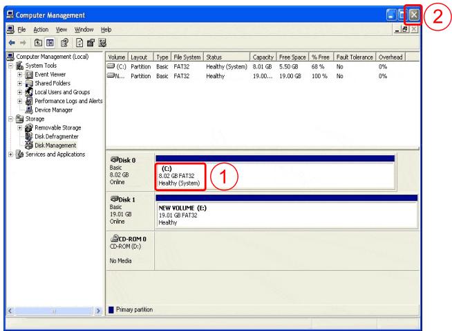 PEEKTON PEEKBOX 4 - Sous windows 2000 / XP (suite) - 2