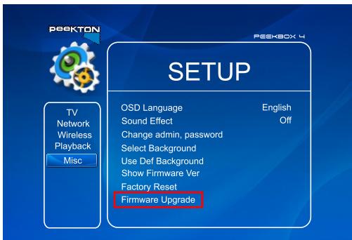 PEEKTON PEEKBOX 4 - Mettre à jour le firmware - 1