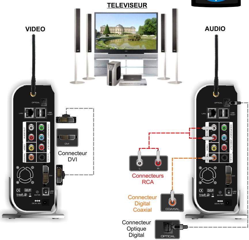 PEEKTON PEEKBOX 4 - Liaison vidéo avec un connecteur DVI - 2