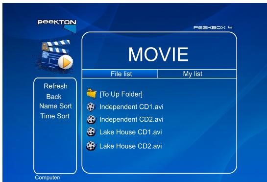 PEEKTON PEEKBOX 4 - Création de ma LISTE (playlist) - 3