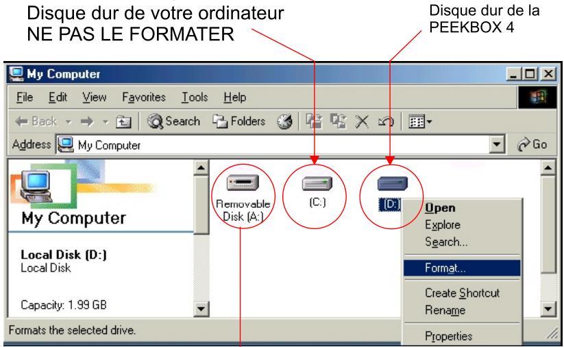 PEEKTON PEEKBOX 4 - Sous windows 98SE ou me - 2