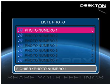 PEEKTON PEEKBOX 42 - Menu PHOTO - 1