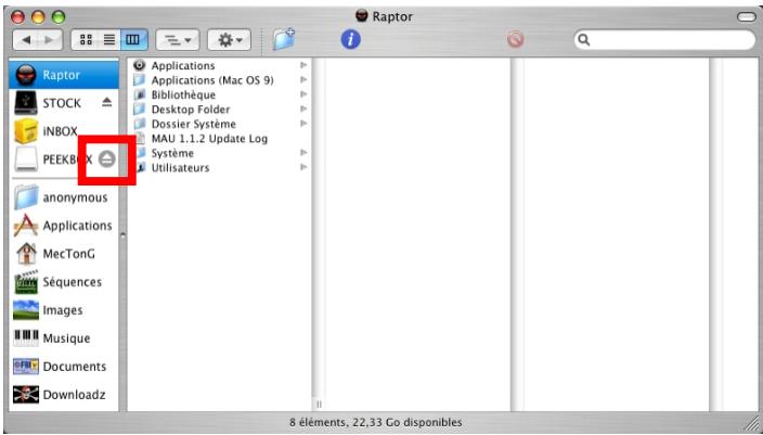 PEEKTON PEEKBOX 42 - Sous Mac OS X (suite) - 1