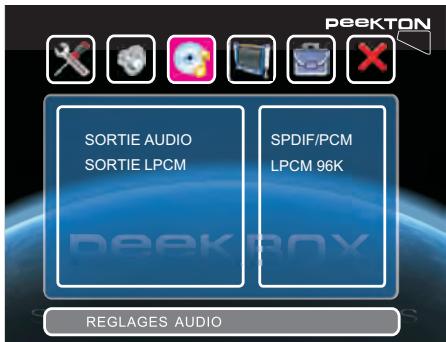 PEEKTON PEEKBOX 43 - REGLAGE AUDIO (second page) - 1