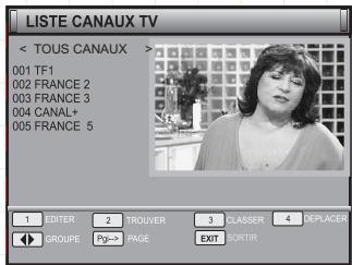 PEEKTON PK 1260 TNT - LISTE CANAUX TV - 3