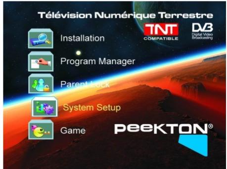 PEEKTON PK 1500 TNT - Réglage des canaux (mode automatique) - 1