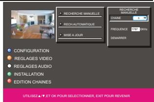 PEEKTON PK 1860 HD REC - Recherche par Fréquence - 1