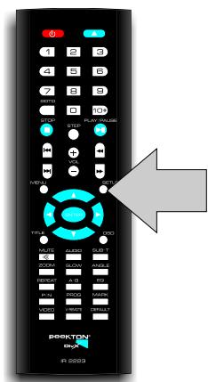 PEEKTON PK 6023 - Menu SETUP (paramètres de l'unité) - 1
